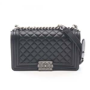 Chanel Boy Shoulder Bag/Handbag, Caviar Leather (Grained Calfskin), Women's, ...